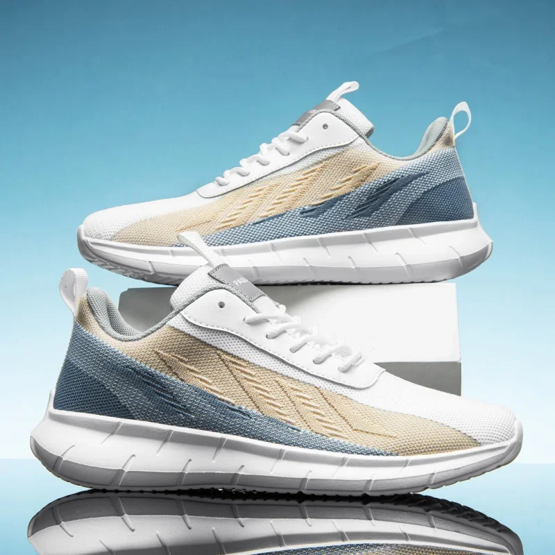 Männer Laufschuhe Unisex Stricken Atmungsaktive Sport Casual Schuhe Turnschuhe Sportlich Rutschfeste Bequeme Schuhe Freizeit Tennis Schuhe Image