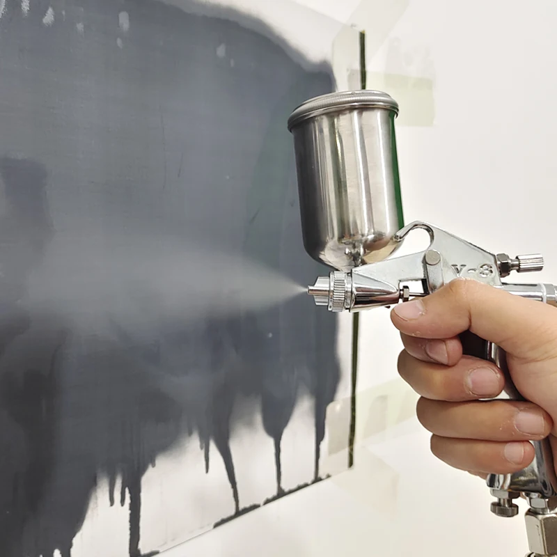 Kleine Düse Airbrush V3 Pneumatische Spray Gun Kunst Und Handwerk Spritzen 0.5/0,8 Kaliber Auto Spray Malerei Werkzeug Set Image