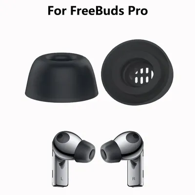2Pairs Ohr Pads Kopfhörer Silikon Fall Für Huawei Freebuds Pro Abdeckungen Eartips Ohr Kappen Kissen Eartips Kopfhörer Zubehör Image