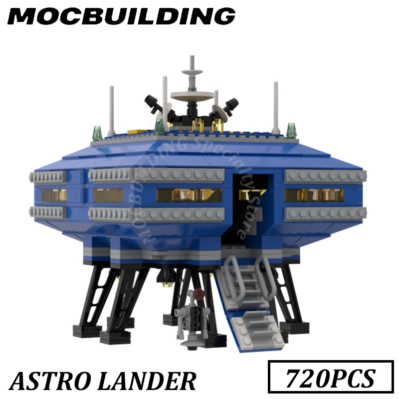 Space Lander Modell Raumschiff Moc Bausteine Ziegel zeigen Bau Spielzeug Geburtstags geschenke Geschenk Image