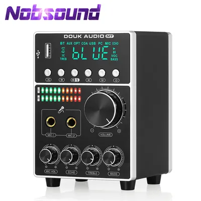 Nobsoudn m7 hifi blueooth karaoke ampliere mikrofon koax/opt home audio leistungs verstärker mit Image