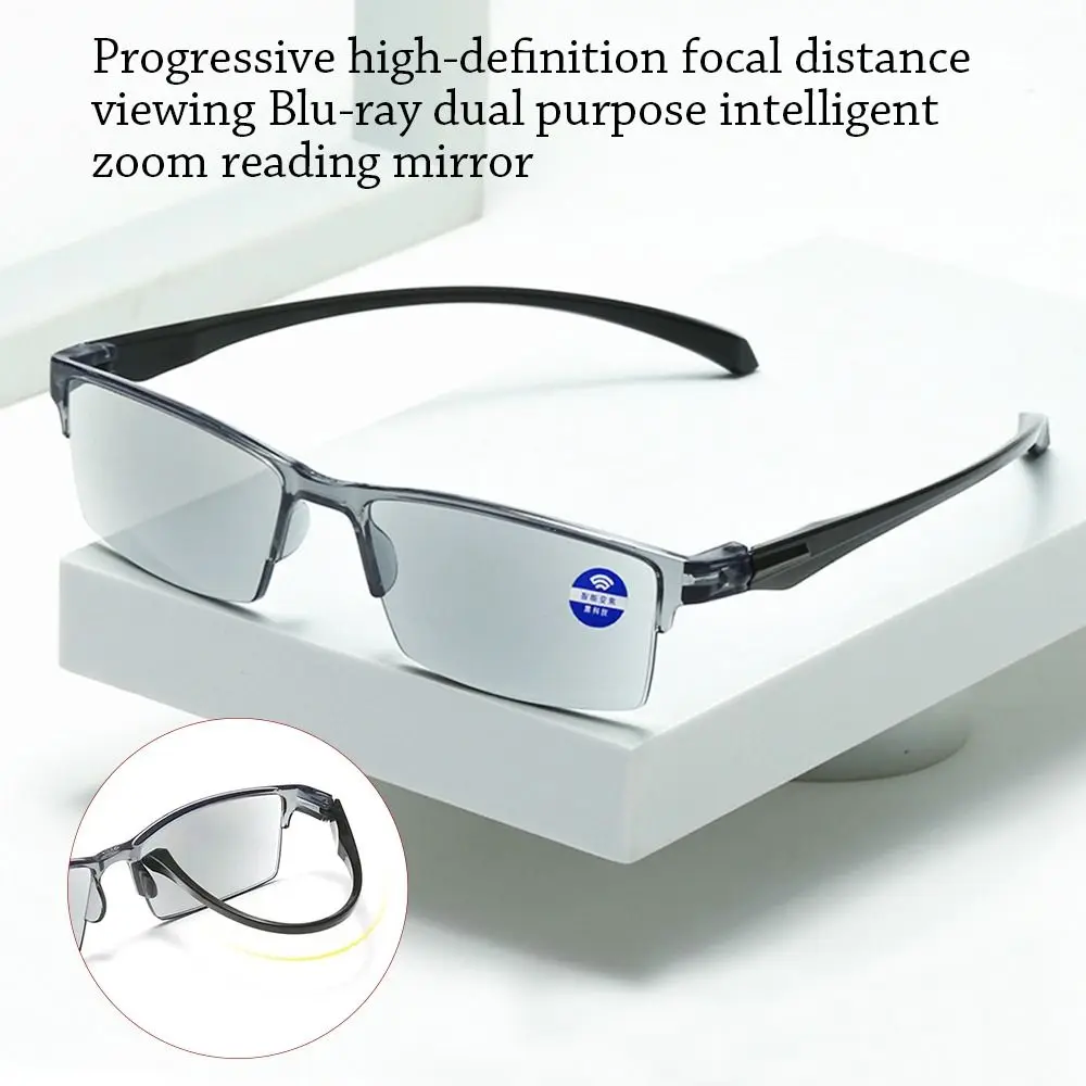 Anti Blue Ray Lesebrille Smart Automatic Zoom Lesebrille Autofokus Power Hal brand in der Nähe von Computer brille Image