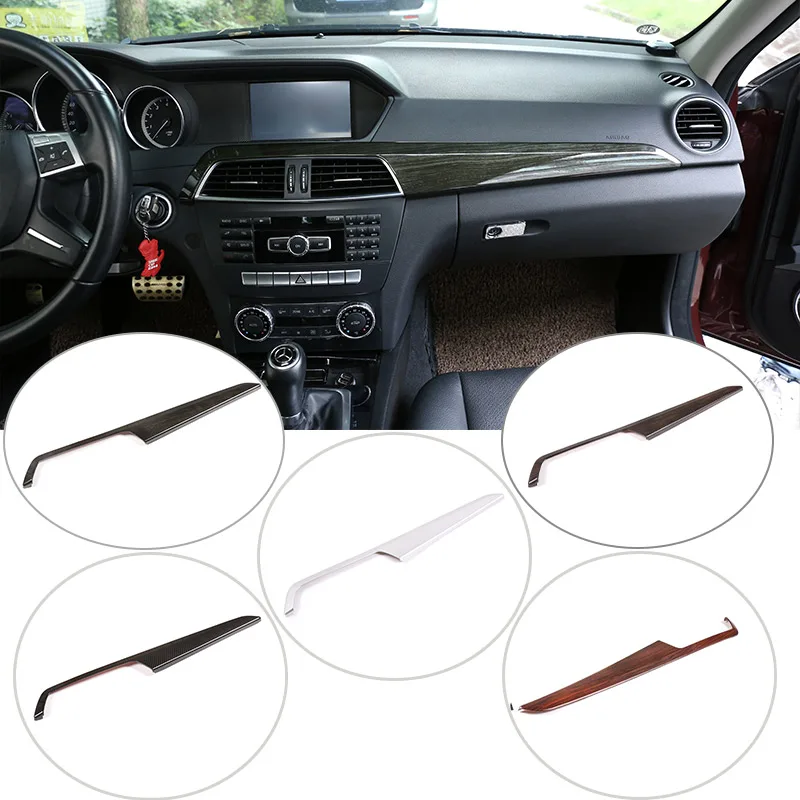 ABS Auto Interior Center Konsole Schutz Panel Abdeckung Trim Für Mercedes Benz C Klasse W204 2010-2013 Auto Zubehör Image