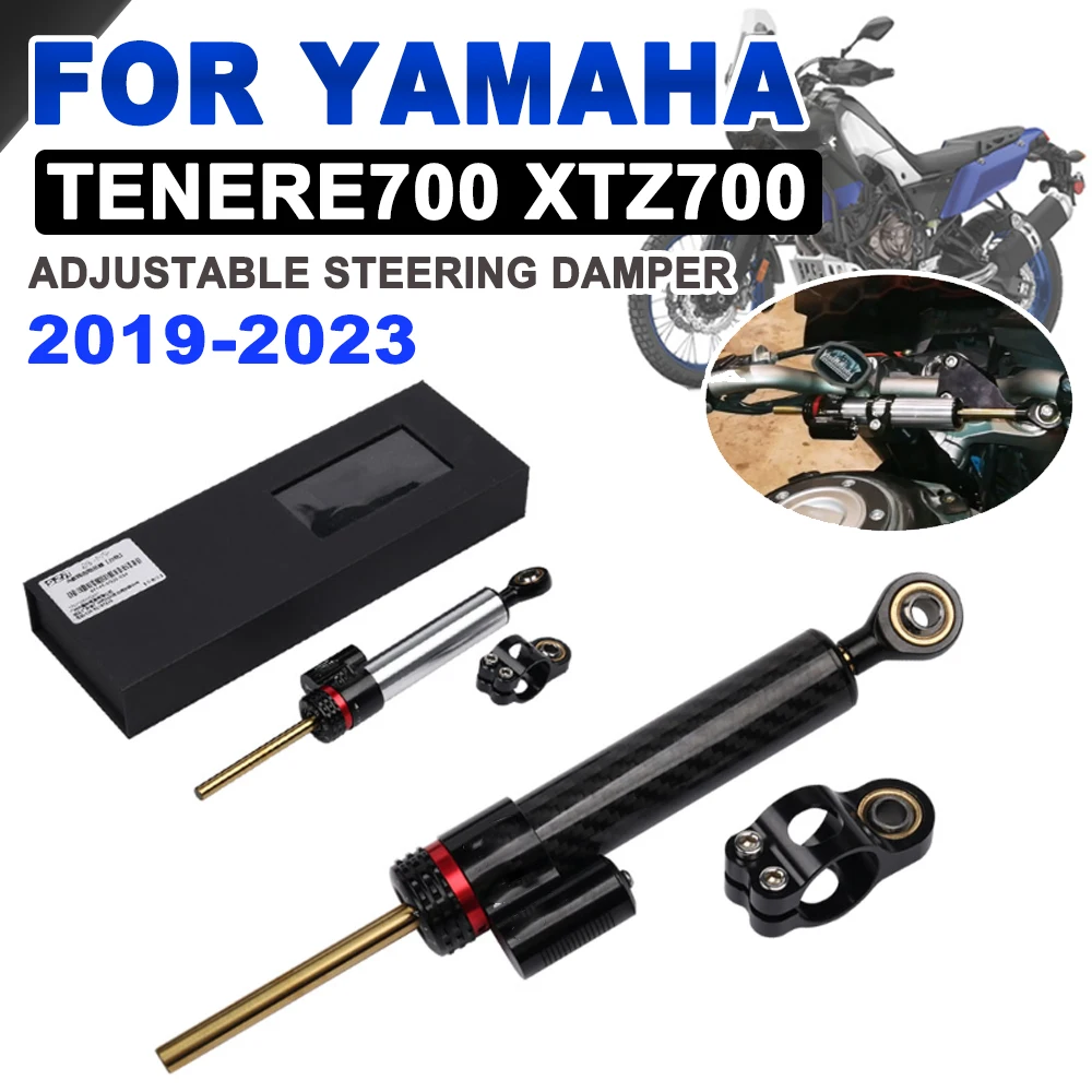 2023 Tenere700 Einstellbare Lenkung Dämpfer Stabilisator Für Yamaha Tenere 700 XTZ700 2019 2020 2021 2022 Motorrad Zubehör Image