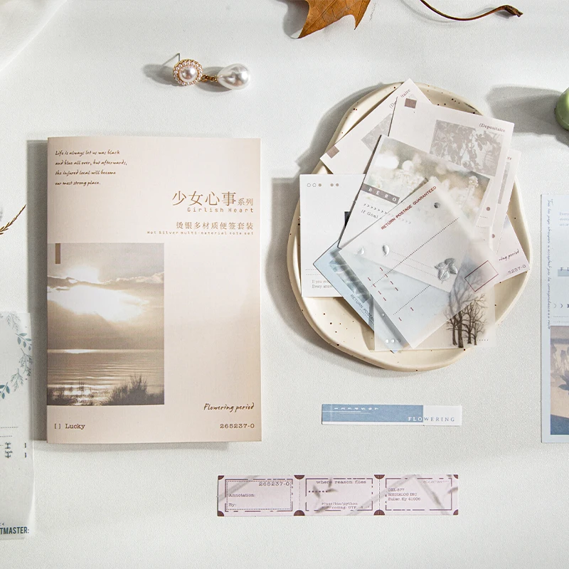 45 stücke mädchen hafte Emotions serie große dekorative Scrap booking Tagebuch Album Hintergrund papier DIY Junk Journal liefert Image