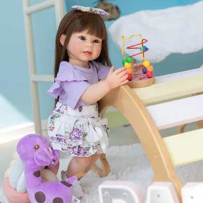 55CM Full Body Soft Silicone Real Touch Reborn Baby Bonnie Toddler Girl Doll Ideal Gifts For