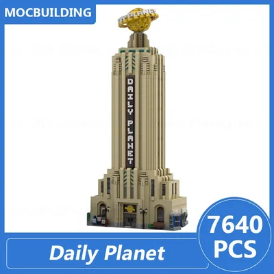 Tägliche Planet Modell modulare Gebäude Moc Blöcke DIY montieren Ziegel Stadt Architektur Display Image