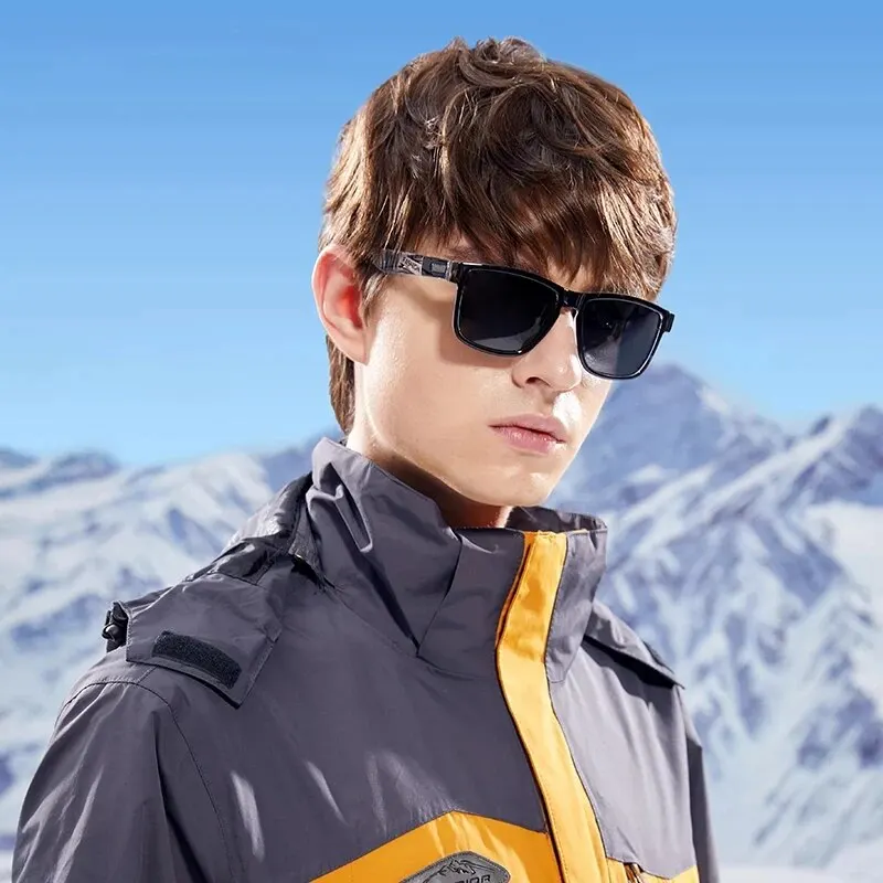 Retro polarisierte linse sonnenbrille frauen männer quadratisch rahmen dekorativ muster sonnen brille uv400 brille Image