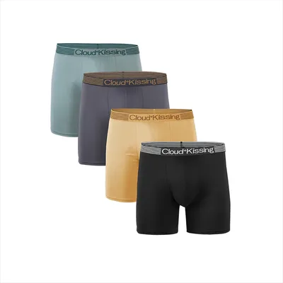 4 Teile/los Schlüpfer der Männer Lange männer Unterwäsche Sexy Mann Boxer Unterwäsche Shorts Viele Männliche Boxershorts Set Familie Unterhosen marken Image