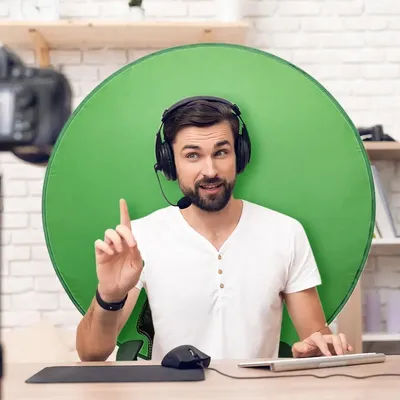 Green Screen Fotografie Hintergrund Foto tragbarer Reflektor für Live-Streaming Video Studio Hintergrund Board