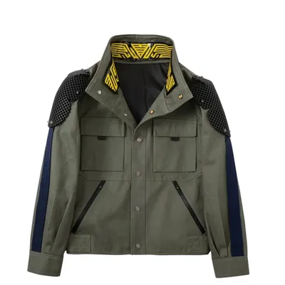 Hexe Geralt Cosplay Kostüme Jacke Anime Spiel Punk Stil 2077 Leucht mantel für Mann Halloween Cosplay Kostüme Mantel Image
