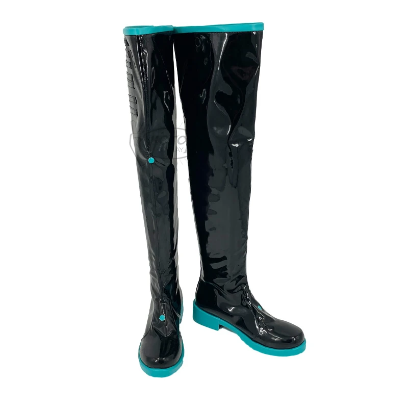 Projekt Sekai Bunte Bühne Mikuo Cosplay Schuhe PU Leder Stiefel Requisiten Nach Maß