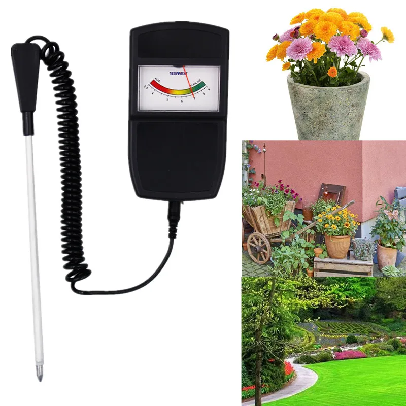 3 in 1 Boden pH Meter Boden tester Zeiger Monitor Säure Alkali Meter Zeiger Typ für Garten pflanzung Topfpflanzen Rasen Image