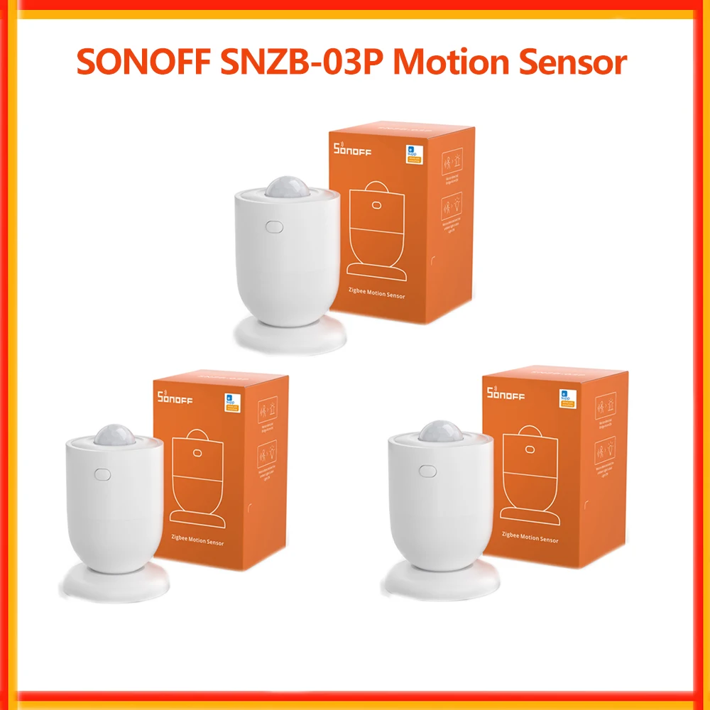 SONOFF SNZB-03P Drahtloser Zigbee-Bewegungssensor Smart Home-Automation-Modul Bewegungserkennungssensor Zigbee 3.0 über eWelink APP Image