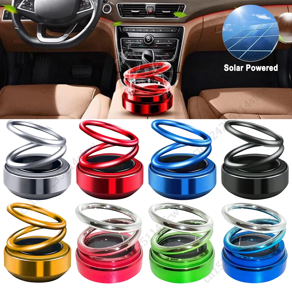 Auto Lufter frischer Solar betriebene Auto rotierende Auto Parfüm Aroma Diffusor Mini tragbare Fahrzeug Lufter frischer Auto Aroma therapie Image