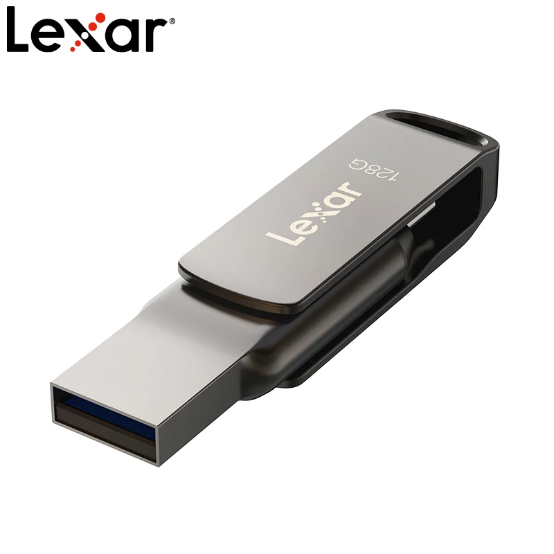 Lexar D400 USB-Flash-Laufwerk USB 3.1 Typ C/A Memory Stick Dual Slot USB-Flash-Laufwerk 32 GB 64 GB 128 GB 256 G für Handy-Compute Image