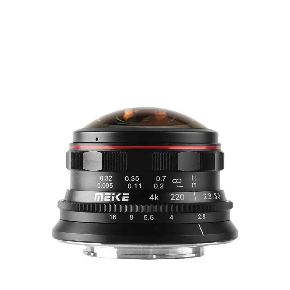 Meike 3,5mm f 2,8 Weitwinkel Manul Fokus Fisheye Objektiv für M4/3 MFT montieren wie Olympus panasonic Lumix GH5 OM-1 GH6 Image