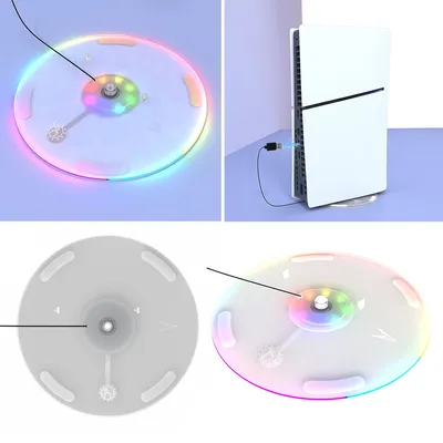 RGB vertikaler Ständer Spiele konsole Basis halterung für ps5 schlanke rutsch feste Halter Display Image