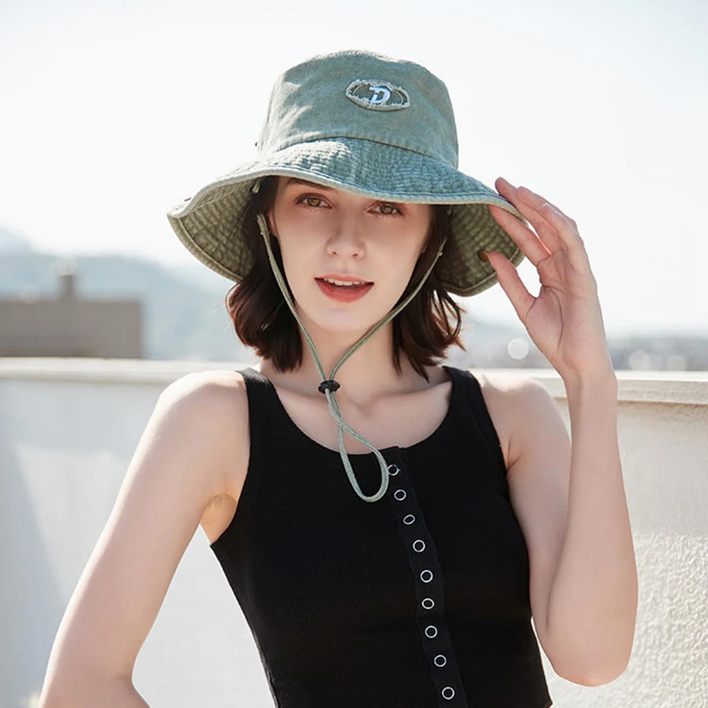 Cowboy hüte Camping mütze Angel hüte Angel zubehör Fahrrad zubehör Eimer Hut Pferd Sommer zubehör Wander hut Sonnenhut Image