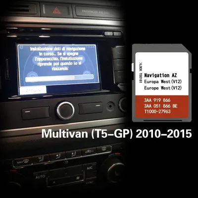 Für VW Multivan (T5-GP) 2010-2015 RNS315 Western Map SD Memoey Karte Image