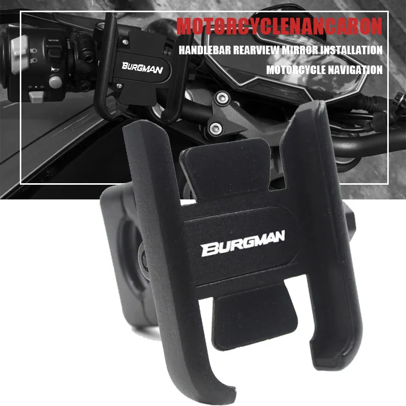 Für burgman an125 an200 an400 an650 motorrad handy halter gps navigator spiegel lenker halterung zubehör Image