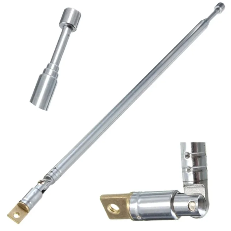 62 cm FM-Antenne Radio Tragbare 4 Abschnitte TV Teleskop drehbare Antenne für Image