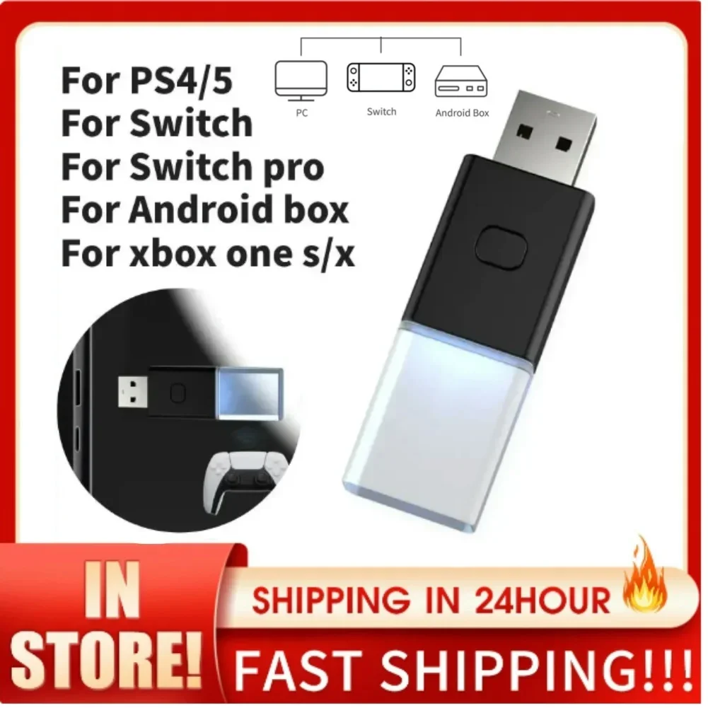 USB Wireless Bluetooth Adapter Game Controller Empfänger für ps4 ps5 Xbox Serie Switch Pro Controller Adapter Gamepad Konverter Image