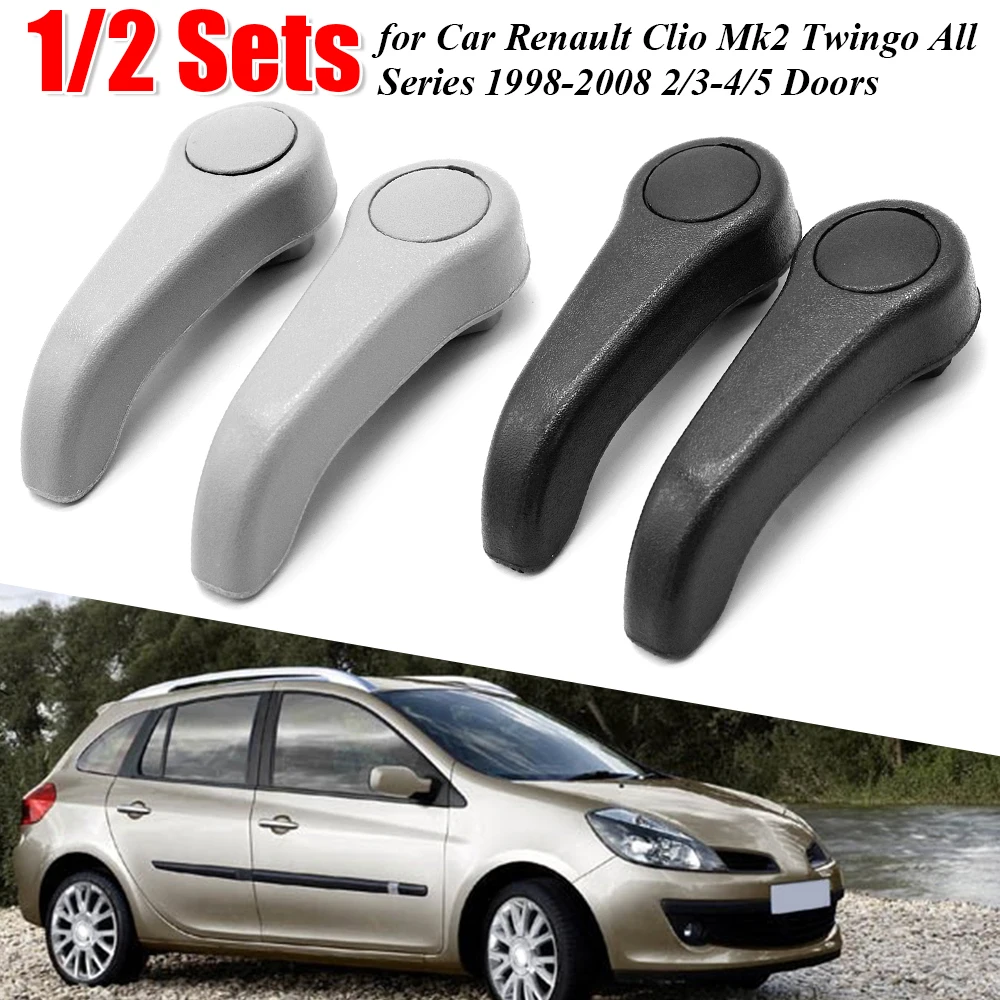 1/2 sets Sitz verstell hebel Zug griff Ersatz für Auto Renault Clio mk2 Twingo alle Serien 2014-2018 2006-2014 Türen Image