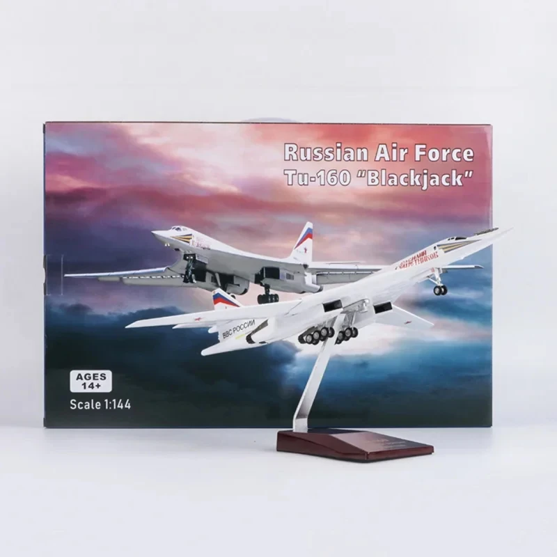 37cm 1/144 Maßstab für Tupolev Tu160 TU-160 weißen Schwan gekehrt Flügel Flugzeug Flugzeug Harz Kunststoff Replik Modell Spielzeug für die Sammlung Image