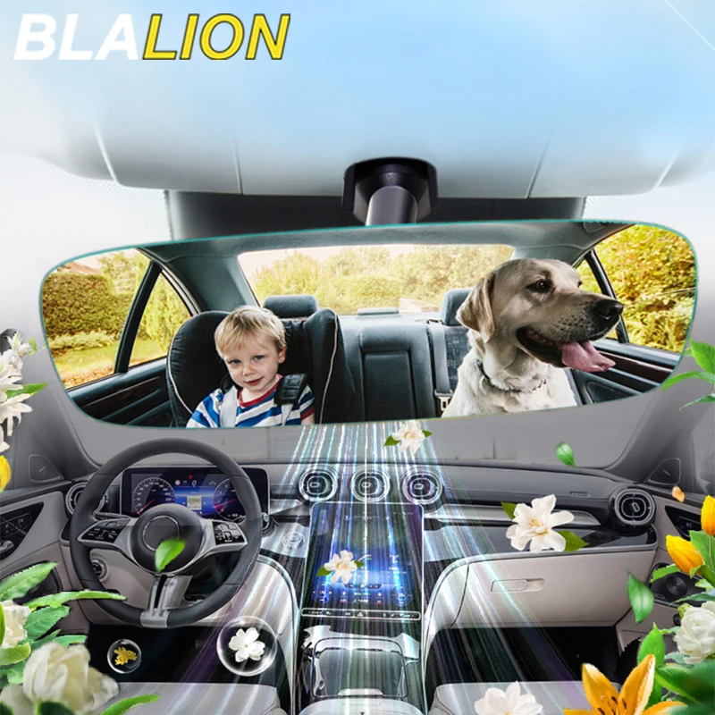 Blalion universal blend frei Weitwinkel konvexer Rückspiegel Auto Rückansicht Baby Kindersitz mit Aroma diffusor High Definition Image