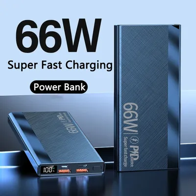 Power Bank 30000 mAh 66 W Schnelle Aufladen Power Tragbare Ladegerät Externe Batterie Pack Für iPhone 15 14 13 Huawei Xiaomi Samsung