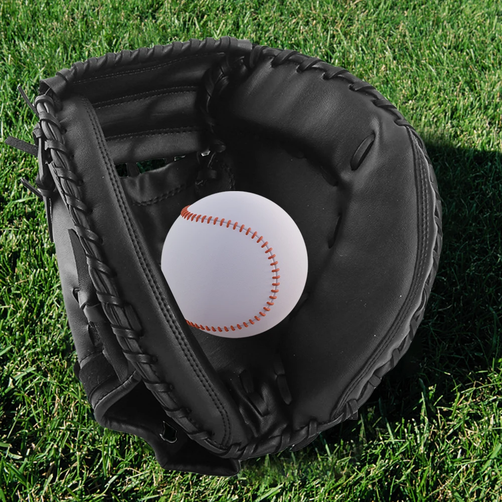 Anfänger spielen Training Baseball handschuh Verschleiß fester Baseball Softball Catcher Baseball Feld handschuh für Jugendliche Erwachsene üben Image