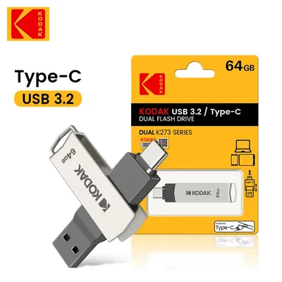 Kodak K273 USB 3.1 OTG-Flash-Laufwerk 64 GB Pendrive USB3.1 Gen 1 Typ C Pen Drive 64G USB - C Memory Image
