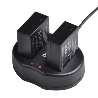 2 Pack DMW-BLC12 BLC12E BLC12PP BLC12 Batterie + Dual USB Ladegerät für Panasonic Lumix FZ1000,FZ200,FZ300,DMC-GX8,G5,G6,G7,GH2