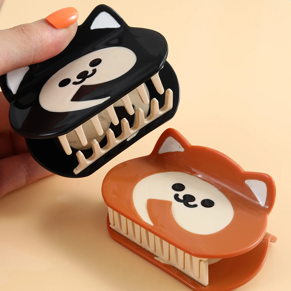 1 Stück beige Prinzessin süße Katze Haar Krallen clip für Mädchen zurück zur Schule Geschenk Image