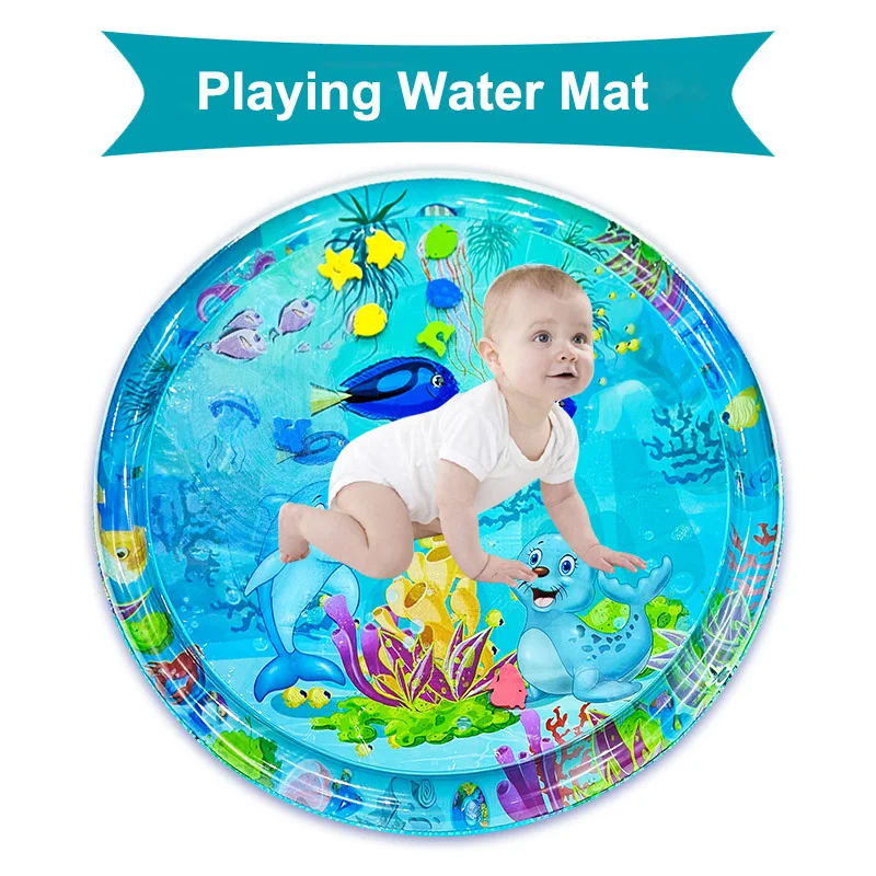 ROOXIN Baby Wasser Spielmatte Aufblasbares Kissen PVC Säugling Kleinkind Wasserpad Für Kinder Outdoor Sommer Spielen Wasser Matte Wasser