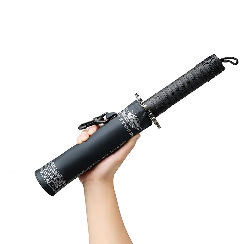 Voll automatisches 270t hoch dichtes Regenschirm gewebe Samurai-Regenschirm wind beständiger, hochwertiger, klappbarer, klarer Regenschirm Image