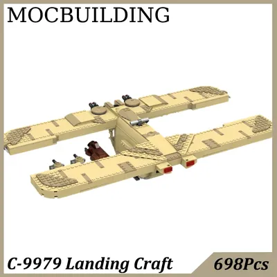C-9979 Landungsboot mit Mikro fahrzeugen Modell Moc Bausteine Spielzeug für Kinder Geburtstags geschenk Bau Spielzeug Image