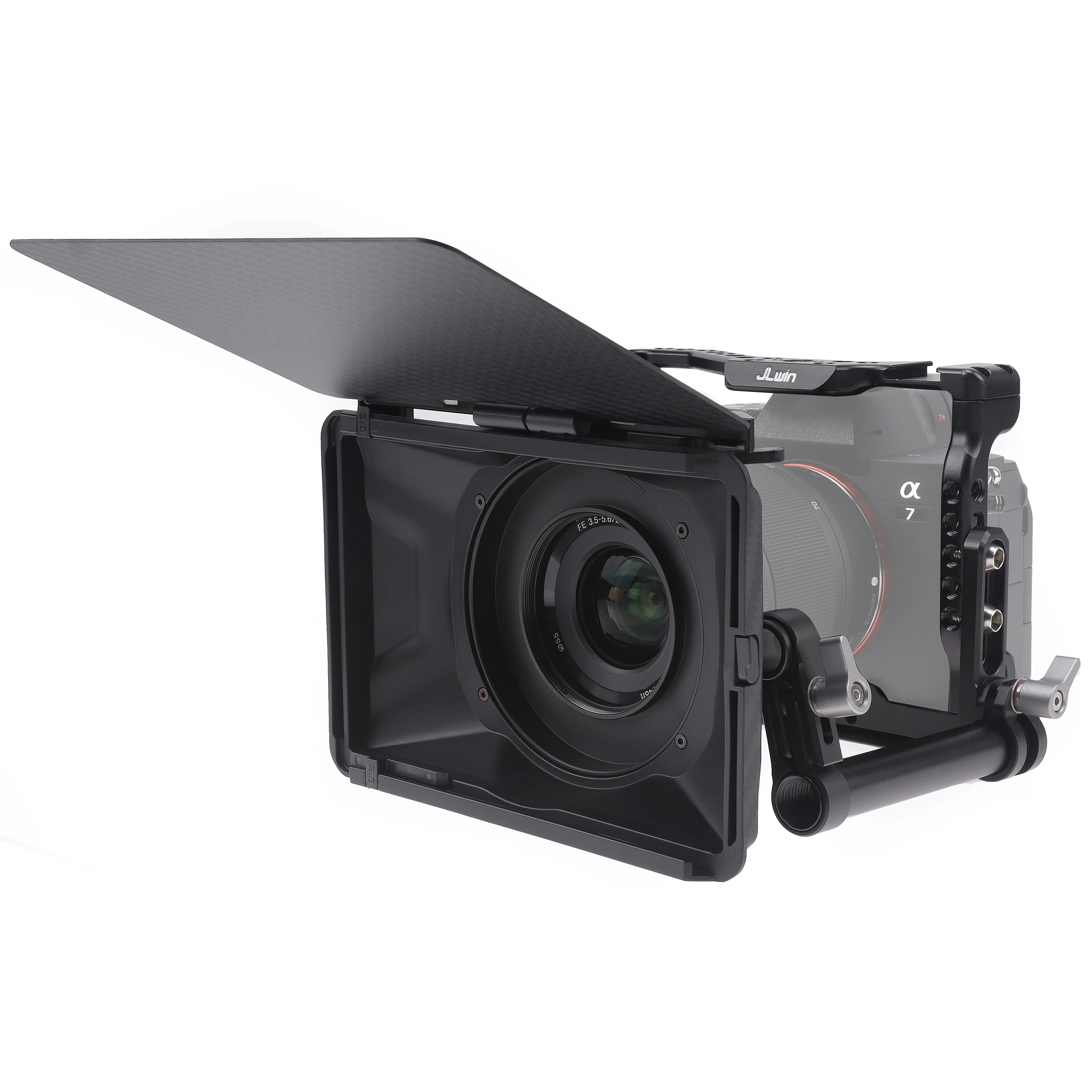 Fotga Mini Leichte 4x4 4x 5,65 Clip-auf Objektiv Matte Box für DSLR Spiegellose Kamera A7 A7R a7S II III IV Z6 Z7 II EOS R3 R5C M6 Image