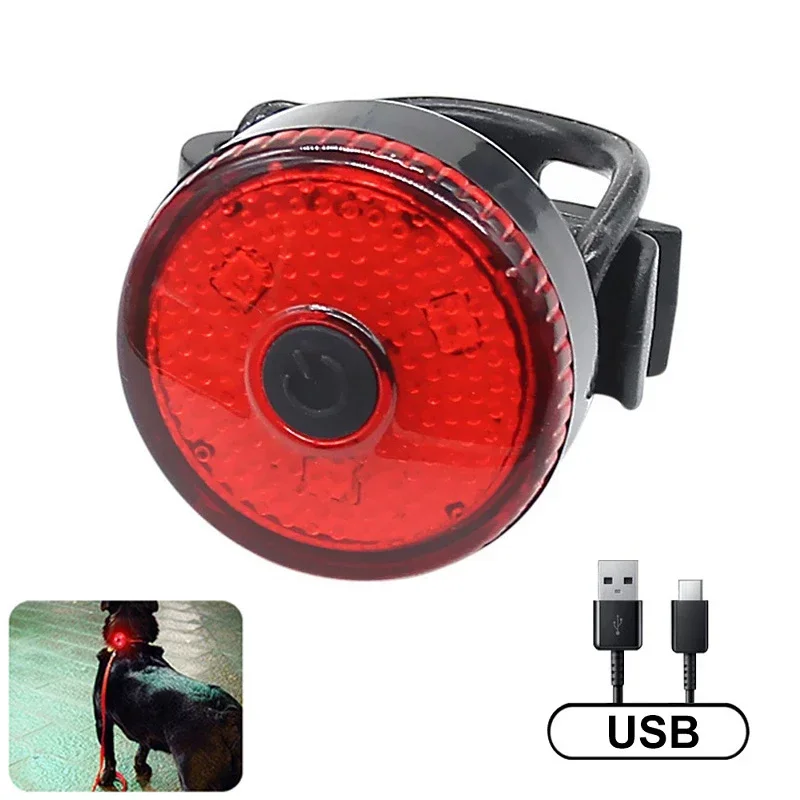 Hund LED Lichter Haustier Geschirr Kragen Zubehör Beleuchtung Nacht Spaziergang Sicherheit Taschenlampe Welpen Leuchtende USB Aufladbare Haustier Liefert Image