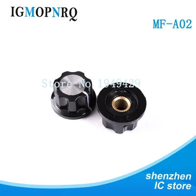 10 teile/los Hut MF-A02 Potentiometer knopf wh118/wx050 Bakelit knopf/Kupfer kern innen loch 6mm Image