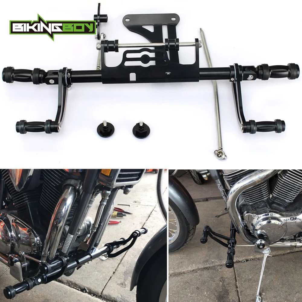 BIKINGBOY 5,9 "Vorwärts Steuert Fuß Ruht Pegs für SUZUKI Intruder 1400 VS1400GLP 87-04 03 02 01 00 99 98 97 96 95 94 93 92 91 Image