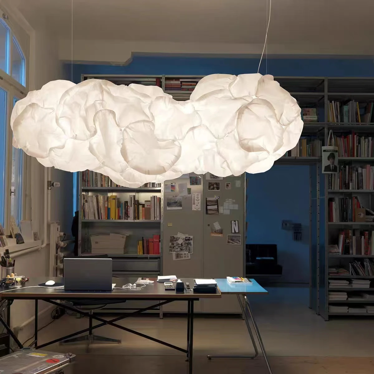 Nordic Papier Cloud Kronleuchter Moderne Minimalistischen Restaurant Bar Shopping Mall Lampe Engineering Kunst Wohnzimmer Licht Image