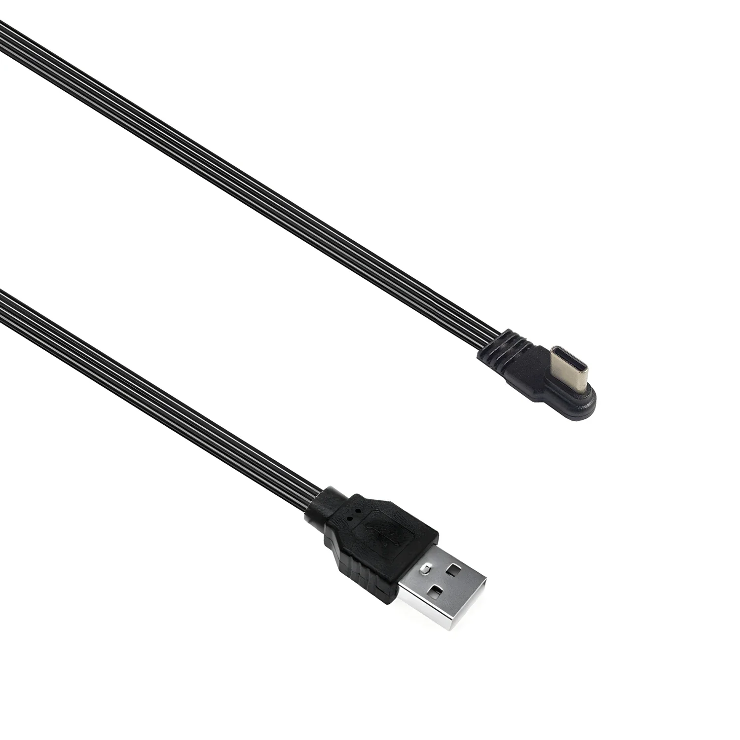 10 cm-1 m, weich, 0,2 m, 20 cm, kurzes USB-Typ-C-Kabel, rechtwinklig, 90 Grad, USB-A-Typ-zu-Typ-C-Konverter, Datenkabel-Ladegerät Image