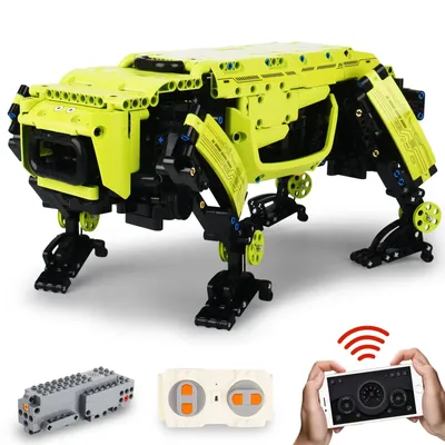 Technische Fernbedienung Roboter Spielzeug Walking Dog Bricks Kit App elektronische Steuerung Alpha-Hund Bausteine für erwachsene Jungen Geschenke Image
