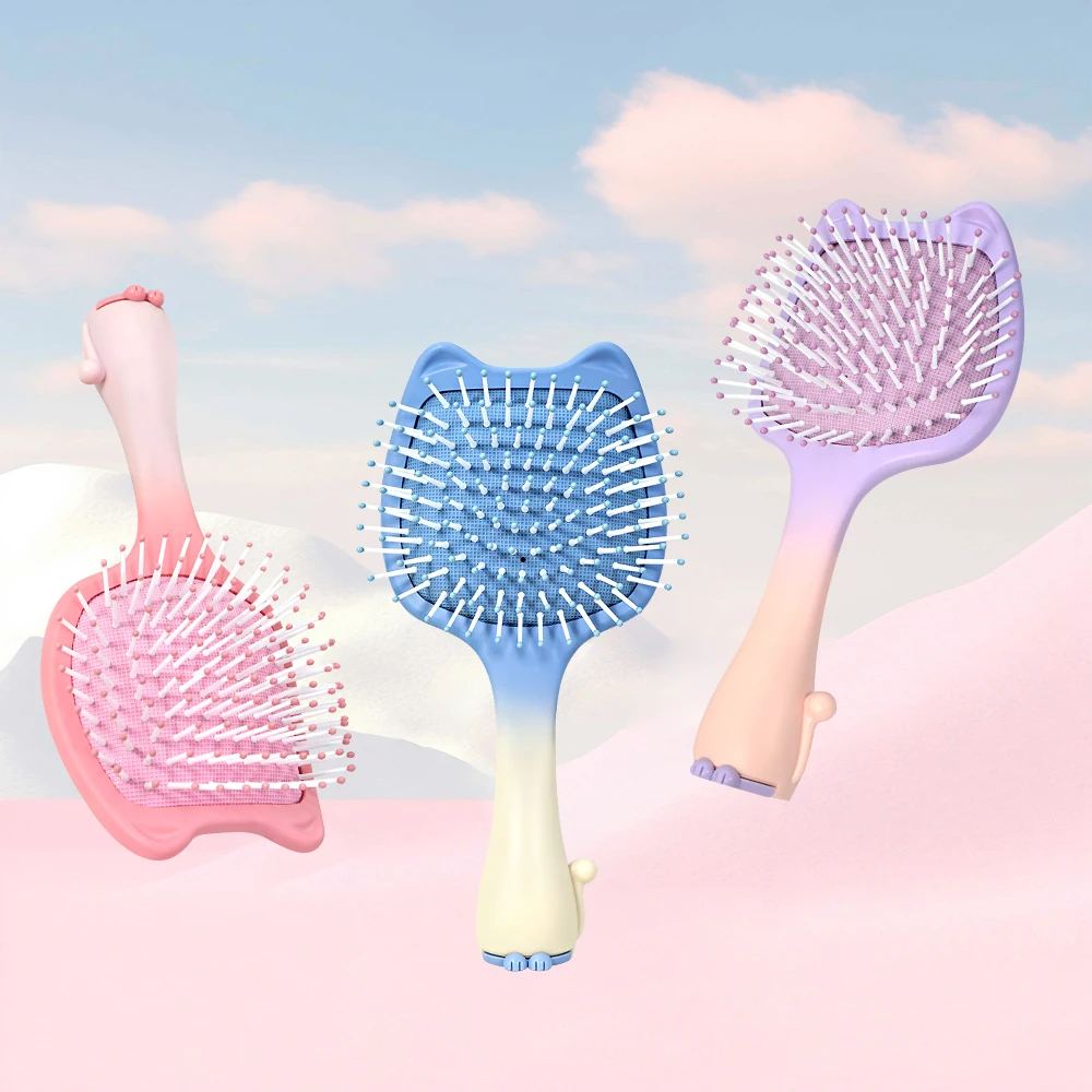 6 arten Aushöhlen Haar Pinsel Massage Anti Statische Haar Pinsel Entwirren Haar Pinsel Haushalt Lockiges Haar Haar Kamm Styling Werkzeuge