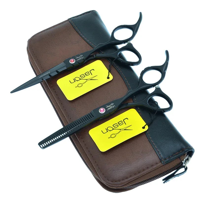 Jason 5,5/6 Zoll Friseurschere Japanischer Stahl 440C Friseur Haarschneideschere Salon Haarschnitt Effilierschere A0062D Image