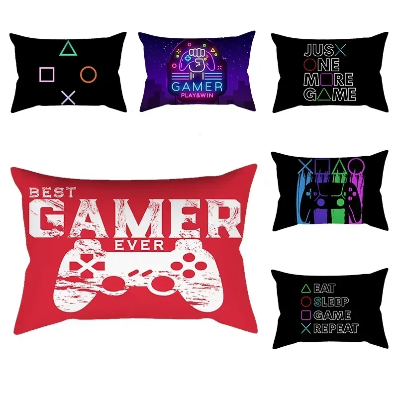 45x45cm Esport Gamer Controller gedruckt Kissen bezug Sofa Ständer Autos itz Kissen bezug Spielzimmer Dekoration Home Kissen bezug