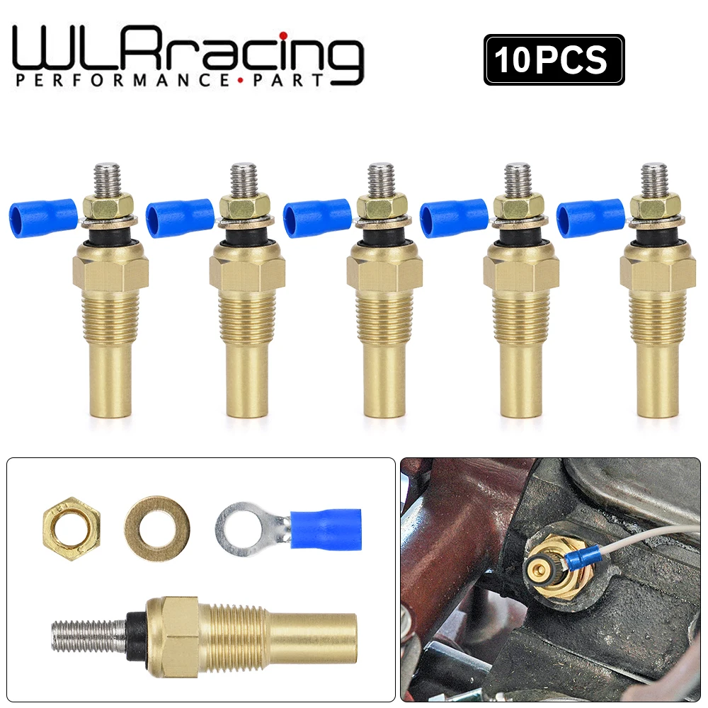 10 pcs 12v 1/8 npt Rennwagen Öl temperatur sensor Wasser temperatur sensor Wasser temperatur sensor Messgerät Sensor WLR-TSU01/03 Image