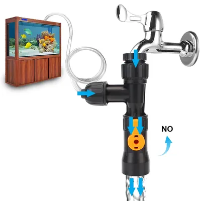 Aquarium Reinigung Splitter Bewässerung Anschluss Wasserhahn Wasser Wechsler Wasser Wechsler Pumpe Image